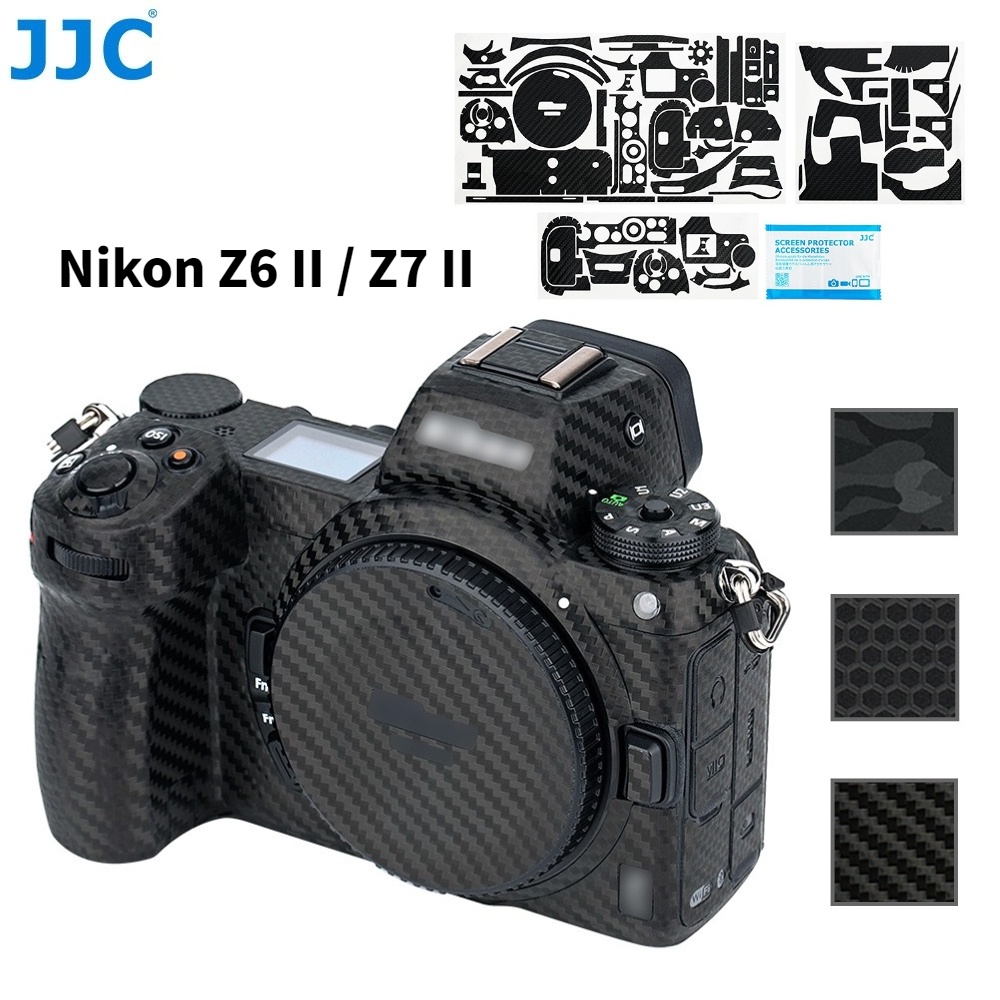 JJC 3M無痕貼皮尼康Z6 Z7二代相機防刮裝飾保護貼紙 Nikon Z6II Z7II 機身通用不留殘膠保護貼膜
