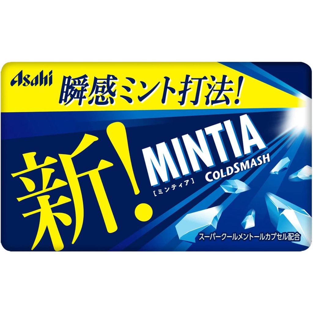[現貨] 日本 Asahi朝日 MINTIA 糖果 COLD SMASH 隨身包裝 酷涼薄荷口味 口含錠 提神涼糖