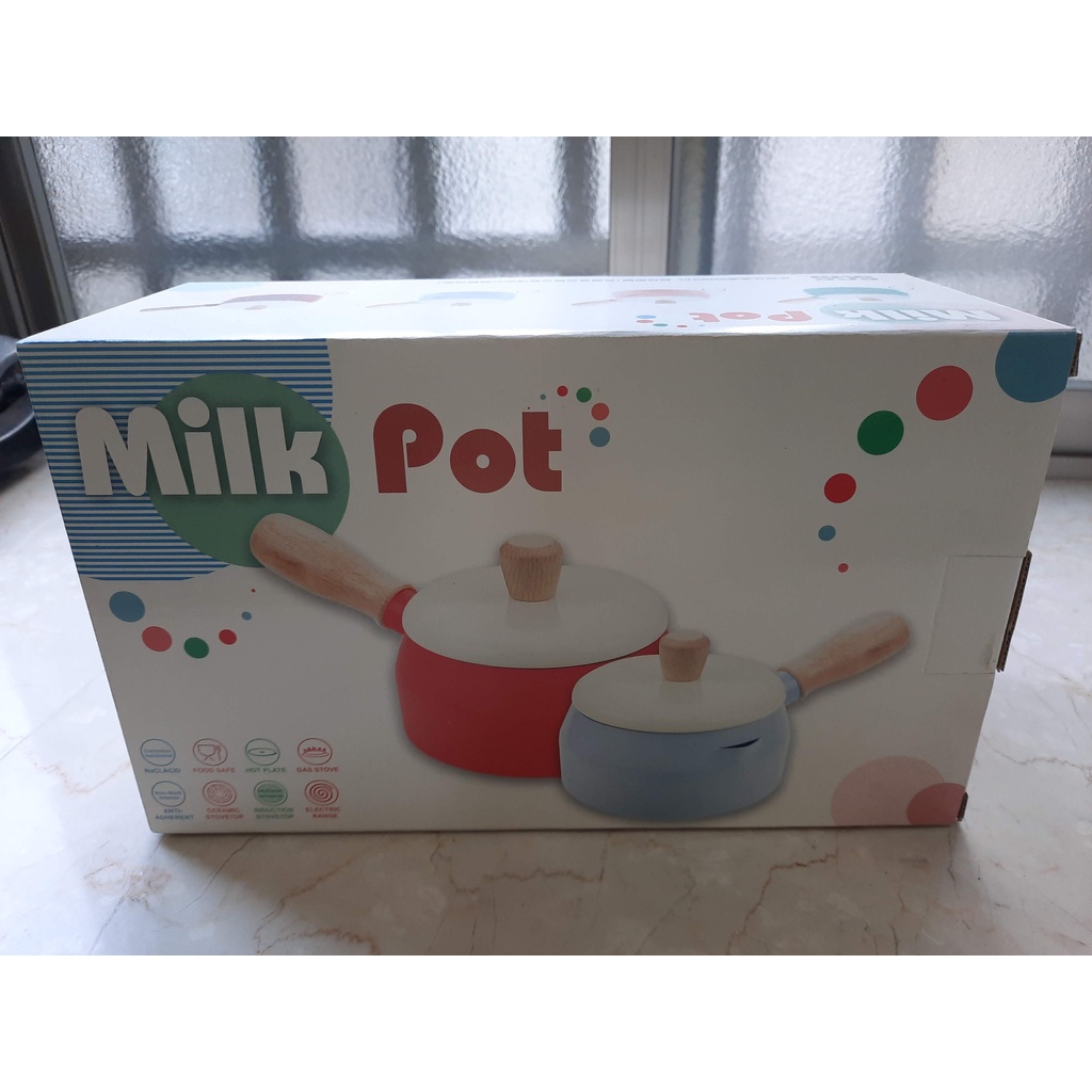 全新 Milk Pot 14cm FP-394D 巧克力牛奶多用途鍋🧡💖拍賣所得捐贈公益團體