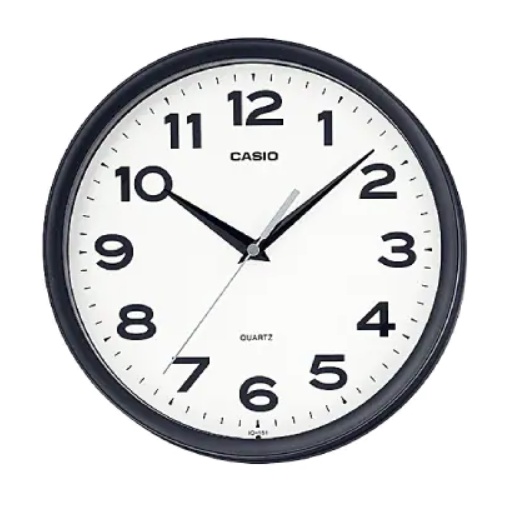 【天龜】CASIO 簡約圓形掛鐘 25公分 IQ-151-1