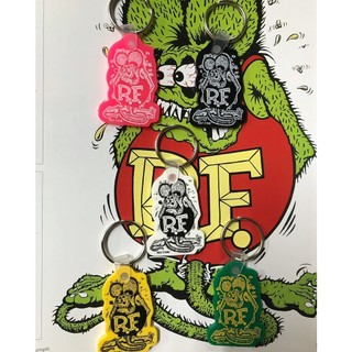 (I LOVE樂多)RKF020 RAT FINK老鼠芬克 橡膠材質鑰匙圈 共5色可選擇