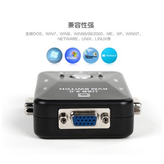 【3C小站】2臺主機共享1個螢幕 高畫質1080P USB VGA KVM切換器 VGA切換器 KVM VGA2進1出