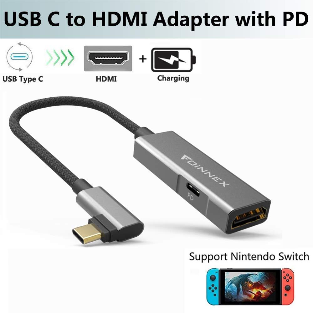 SAMSUNG 任天堂 Foinnex USB C HDMI 充電適配器兼容三星 Dex S10/S9/S8 Plus