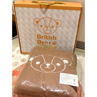 全新現貨❤️英國熊抱枕毯British Bear（咖啡色）
