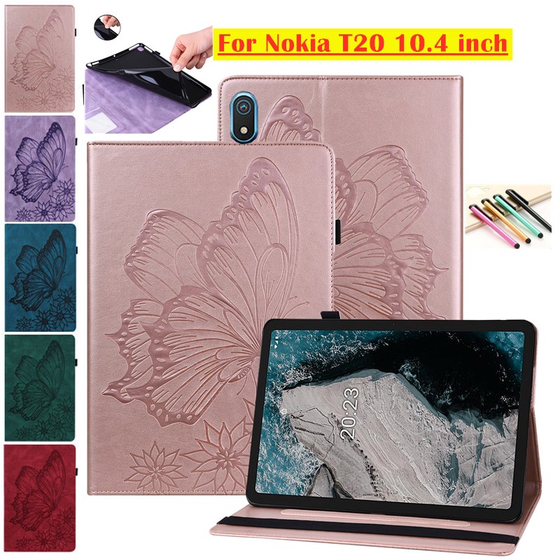 NOKIA 適用於諾基亞 T20 10.4 英寸翻蓋平板電腦皮革支架超薄磁性保護套書套錢包