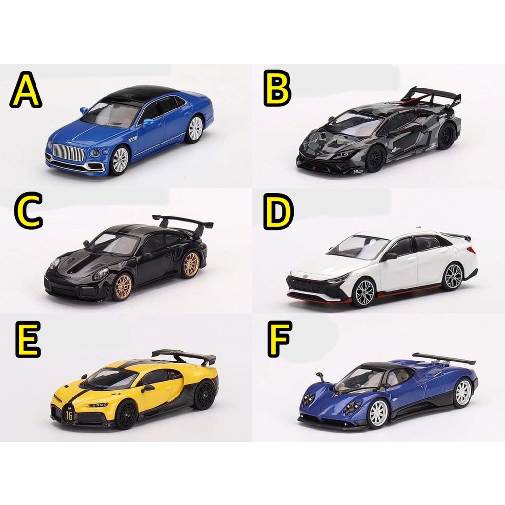 1 MINI GT HURACAN GT 迷彩 911 GT2 ZONDA Chiron 428 408 398 401