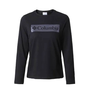 【Columbia】UAR21440 女款 防曬UPF50 LOGO棉長袖 黑