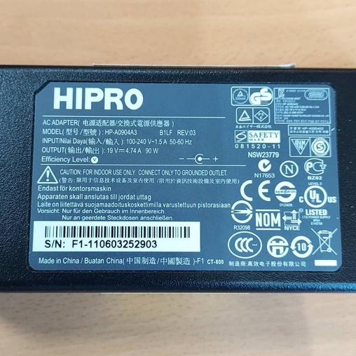 ACER 原廠筆電變壓器 HIPRO 19V 4.74A 90W