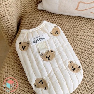 🌟臺灣出貨xCUBE STORE🌟 鋪棉背心 寵物衣服 狗衣服 比熊 馬爾濟斯 貴賓 雪納瑞 貓衣服 貓咪 狗狗 保暖