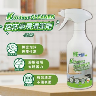 【現貨附發票】綠大師 泡沫廚房清潔劑450ml 現貨/泡沫/居家清潔/公司貨/臺灣製 綠大師