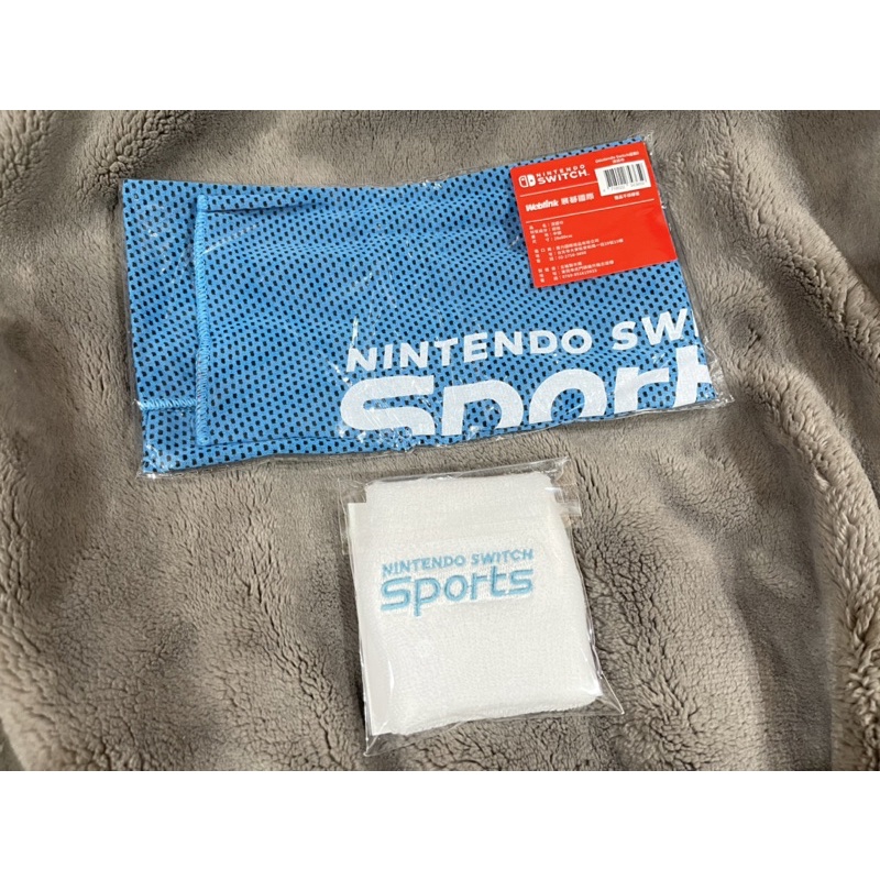 全新 NS Switch 任天堂 特典 運動 SPORTS 限量 腕帶 腰包 涼感巾 收納袋 現貨 護腕 涼感 運動 巾