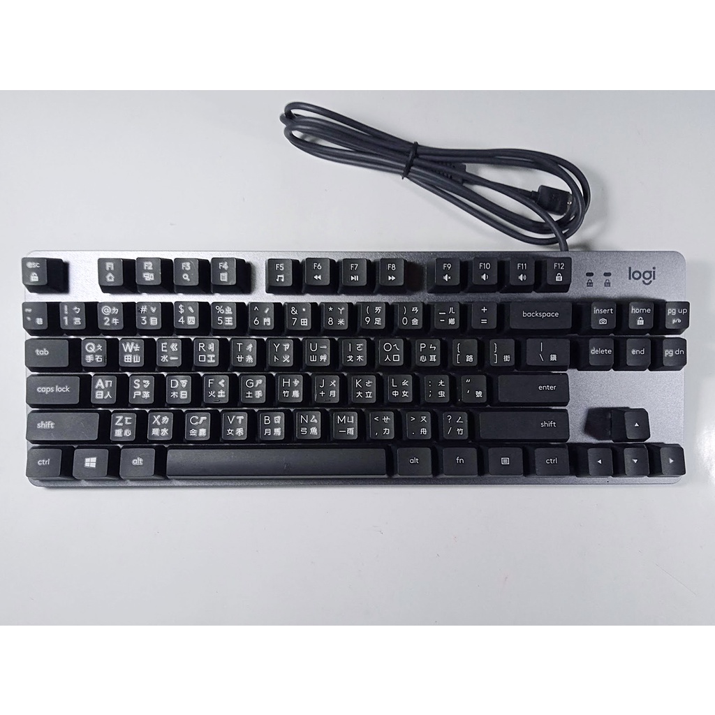 羅技 K835 TKL 青軸 有線鍵盤 - 鐵黑色