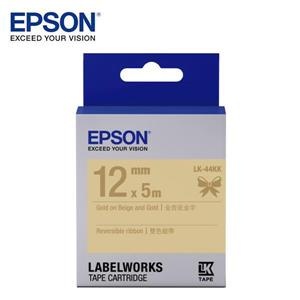 (聊聊享優惠) EPSON LK-44KK C53S654461雙色緞帶標籤帶(台灣本島免運費)