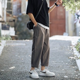 M-5XL 臺灣出貨 休閒闊腿褲 韓版長褲 休閒長褲 大尺碼長褲 寬鬆長褲 直筒褲 日系潮流工裝褲男 工作長褲 素色長褲