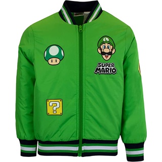 預購🚀空運🚀美國專櫃 Super Mario 任天堂 超級瑪利歐 兒童外套 棒球外套 外套 鋪棉外套 夾克 路易吉
