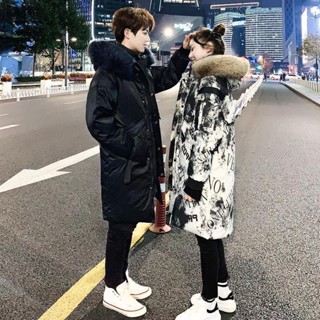 羽絨服男士中長款青韓版加厚保暖情侶男女同款防寒時尚潮流外套 大衣外套 男生外套 防風外套 棉襖 厚外套 冬天外套 外套男