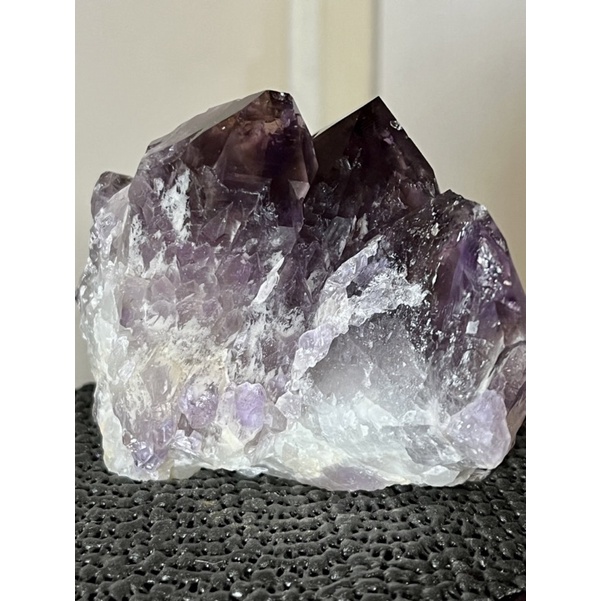 玻利維亞紫骨幹水晶⋯玻璃體紫黃色帶  指紋 色濃透亮   c2