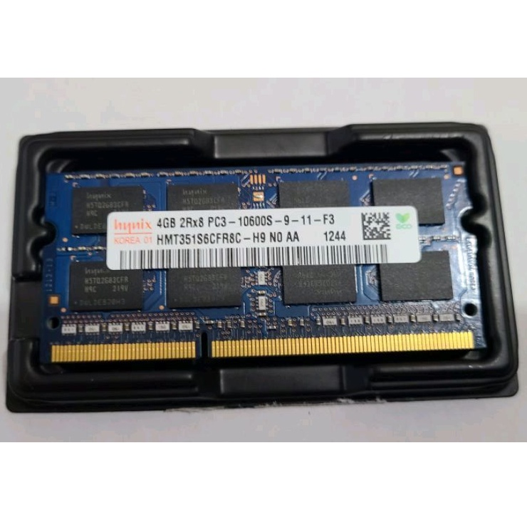 海力士4G DDR3-1333記憶體，筆電專用升級電腦功能正常。