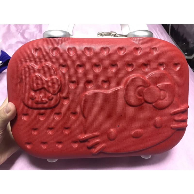 hello kitty行李箱14吋行李箱手提化妝箱多功能小行李箱迷你旅行箱登機箱