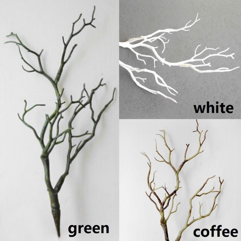 1 件裝 35 厘米人造塑料小樹幹樹枝植物家居工藝裝飾