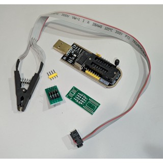 CH341 CH341A 編程器 24 25系列 EEPROM Flash BIOS USB 燒錄器 測試夾