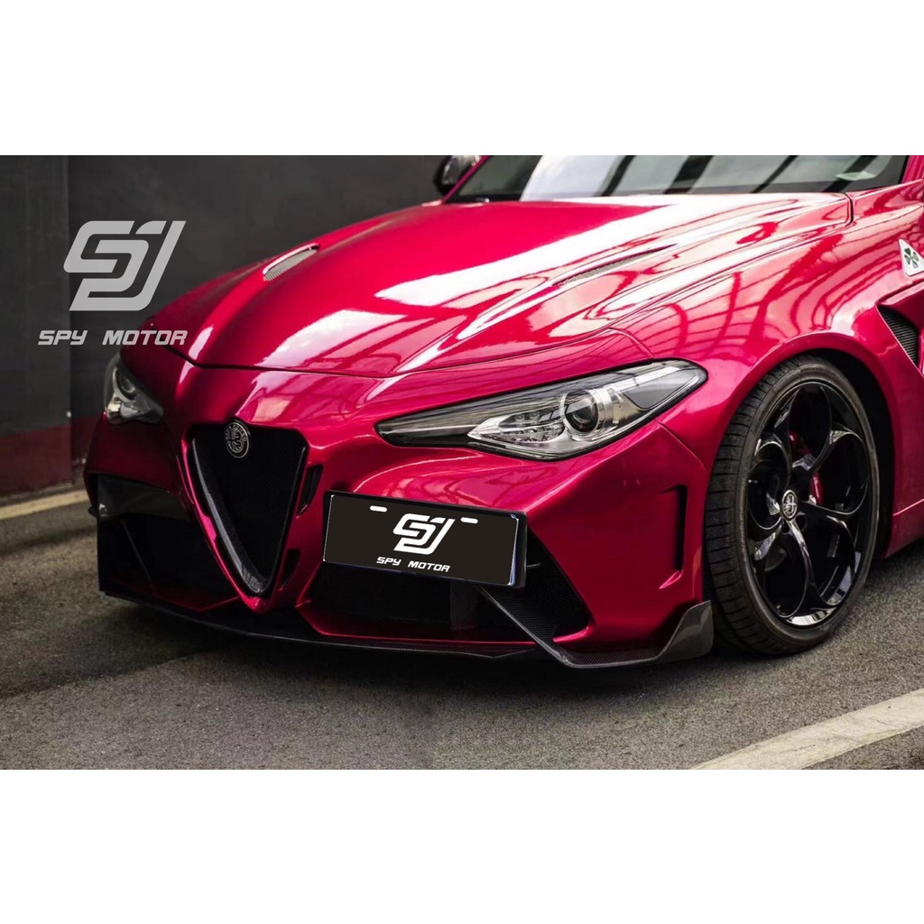 【SPY MOTOR】Alfa Romeo Giulia GTAm款半碳前保桿 後保桿 碳纖維側裙定風翼 後輪弧 尾翼
