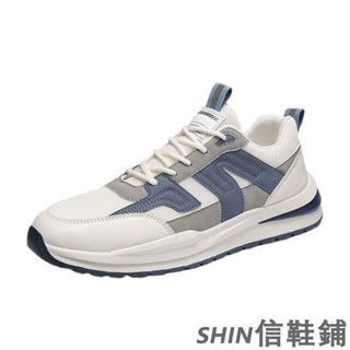 復古時尚休閒男鞋 防滑耐磨透氣網眼鞋 軟底舒適運動鞋 超輕減震路跑鞋跑步鞋男 學生鞋 阿甘鞋 韓版潮男鞋