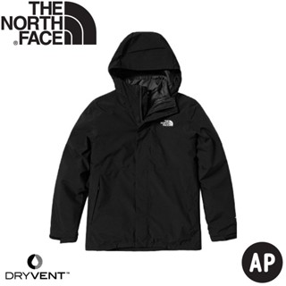 【The North Face 男 DryVent防水兩件式化纖外套AP《黑》】81RN/防風外套/防水外套