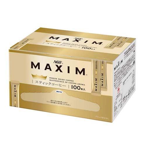 日本 AGF 100入 Maxim即溶咖啡系列   隨身包 無糖 黑咖啡 盒裝  現貨  日本金罐