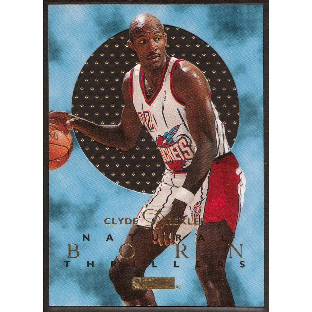 95-96 SKYBOX E-XL NATURAL BORN THRILLERS #4 CLYDE DREXLER