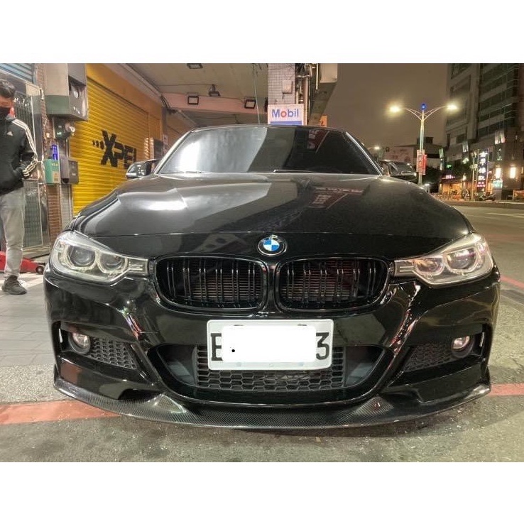 寶馬 BMW F30 F31 MAD款碳纖維前下巴 328碳纖前下巴 335碳纖前繞流 320前唇 318碳纖前下