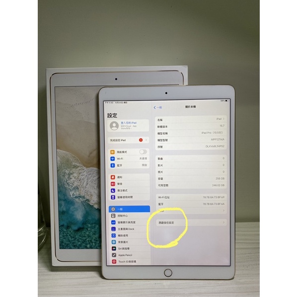 iPad Pro 2017 10.5 256G 盒裝