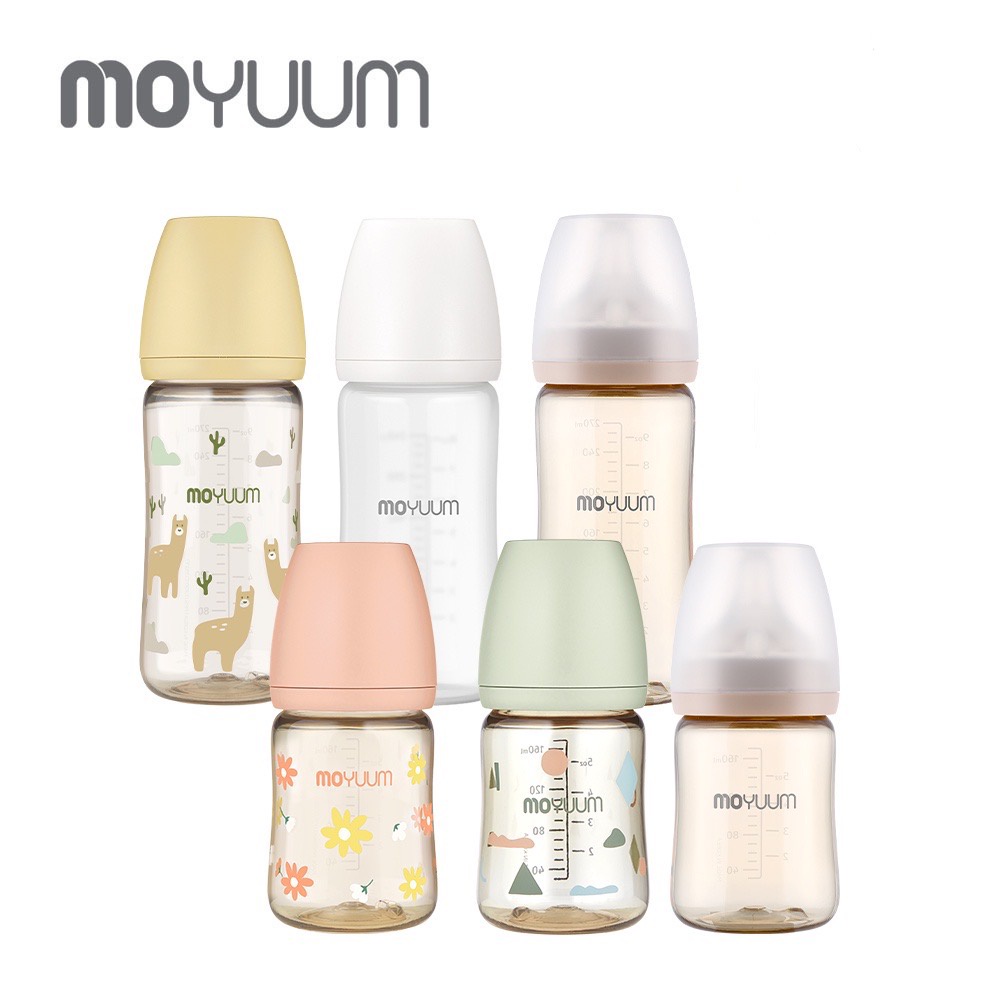 MOYUUM 韓國 PPSU 寬口奶瓶 矽膠玻璃奶瓶 替換奶嘴