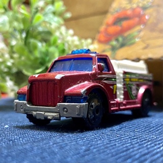 Matchbox 紅色 高速公路消防車Highway Fire Truck 2002 消防車 消防水車 水庫車