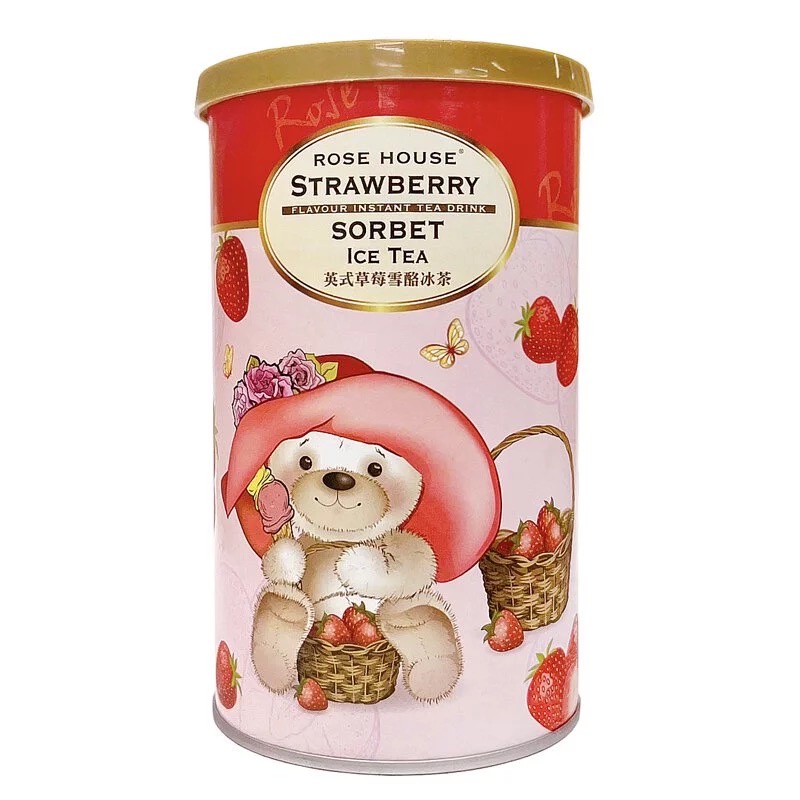 古典玫瑰園 英式草莓雪酪風味冰茶Strawberry Sorbet Iced Tea 即溶