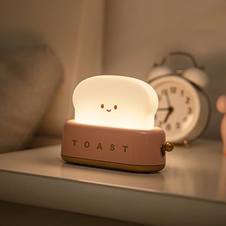 臺灣現貨 LED 吐司燈 小夜燈 麵包燈 燈 寶寶 宿舍 學生 桌燈 充電式 電燈 床頭燈 書桌 生日 禮物 交換