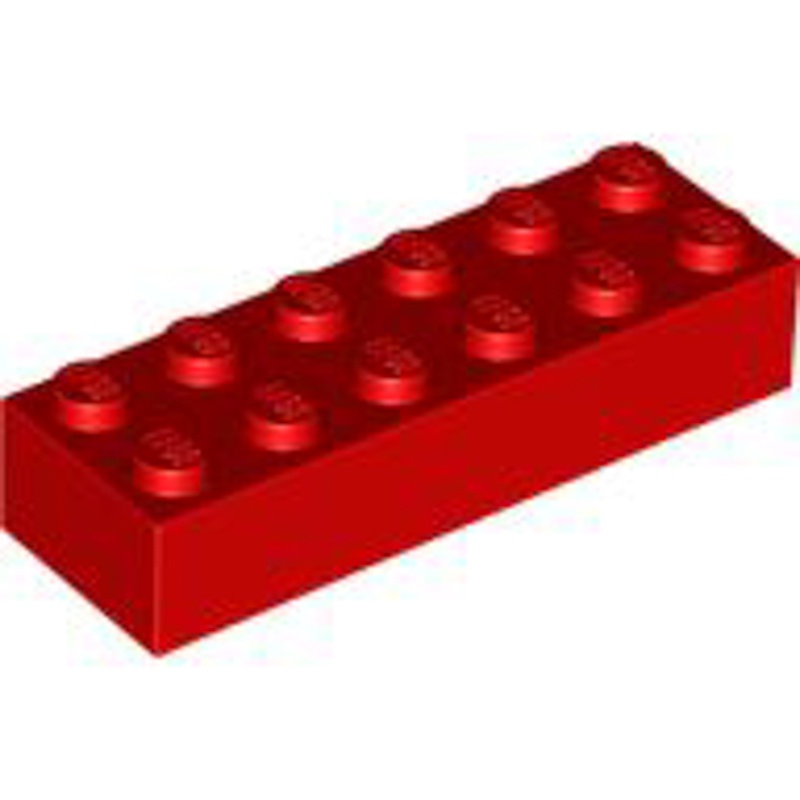 LEGO零件 基本磚 2x6 紅色 2456 245621 4181138【必買站】樂高零件