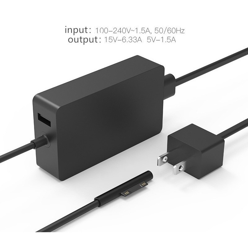 102W 15V 6.33A Power Adapter Charger for Microsoft Surface L