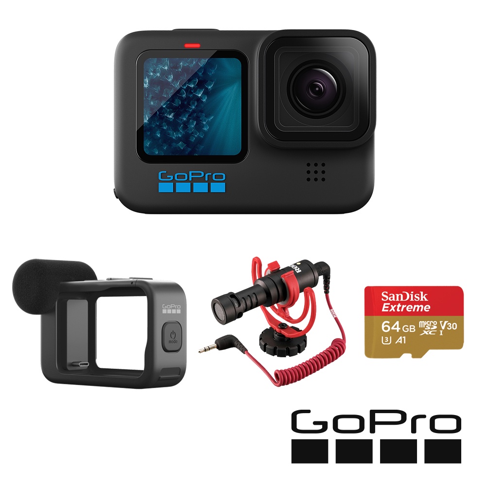 【GoPro】HERO11 Black 運動相機 Rode X GoPro特別套組 CHDHX-111-RW 正成公司貨 | 蝦皮購物