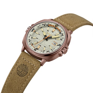 Timberland WILLISTON系列 匠心精神腕錶 皮帶-米/咖啡44mm(TDWGB2230802)