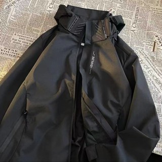 戶外衝鋒衣防風防水美式風衣男裝運動夾克外套男
