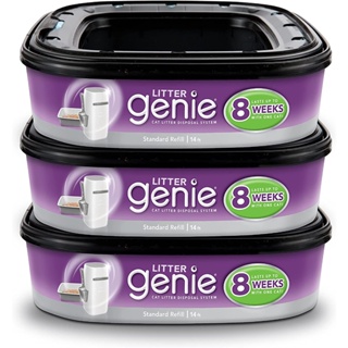 Litter Genie 貓咪鎖便桶抗菌塑膠袋匣 1/2/4入 適 Standard, Plus, XL貓砂專用垃圾桶