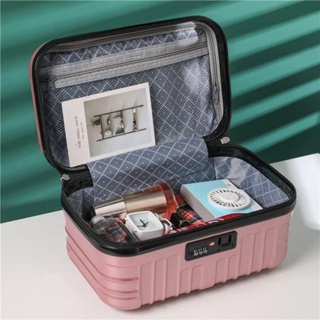 （預購）迷你行李箱化妝包新款ins便攜女手提旅行箱大容量防水洗漱品收納包化妝箱盒