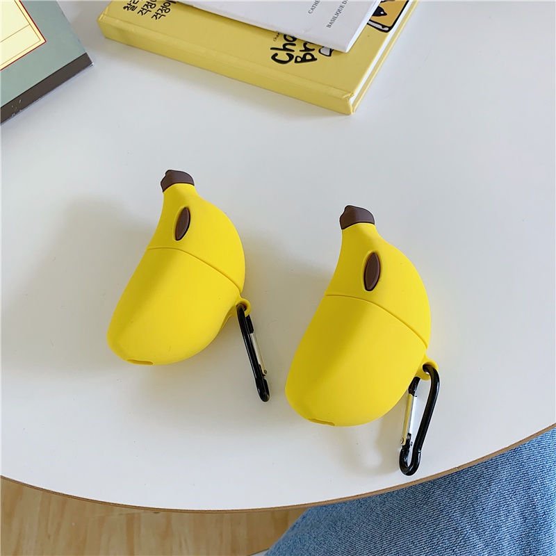 Fruit Banana 矽膠套兼容 Apple Airpods Pro 2 Case 3 1 軟無線藍牙耳機保護套