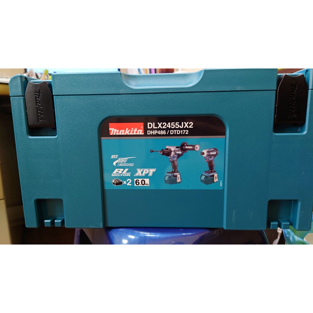 MAKITA 牧田 DLX2455JX2 18V無刷雙機組 DTD172 + DHP486 贈送E-06638 (含稅)