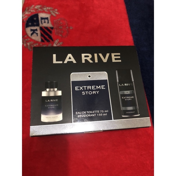 《香水控看這邊》La Rive Extreme Story男性淡香水禮盒(75ml+150ml)