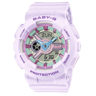 【天龜】CASIO BABY-G 柔和色彩可愛休閒雙顯腕錶 BA-110XPM-6A