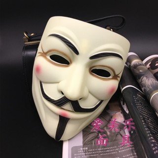 【安可居家小物】V字仇殺隊面具全臉男萬聖節cos化妝舞會成人派對假面抖音搞怪網紅面具 惡搞搞笑面具