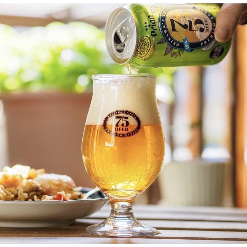 現貨🔥Orion 日本限定 沖繩 啤酒杯 超稀有 75啤酒杯 日本製造 75 高腳杯 玻璃杯 威士忌杯 朝日 台啤