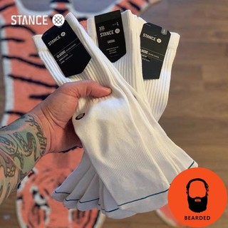 【 🇺🇸大鬍子美國襪子選品 】STANCE - ICON 3/6/9 PACK經典白色系列街頭休閒長襪多件裝